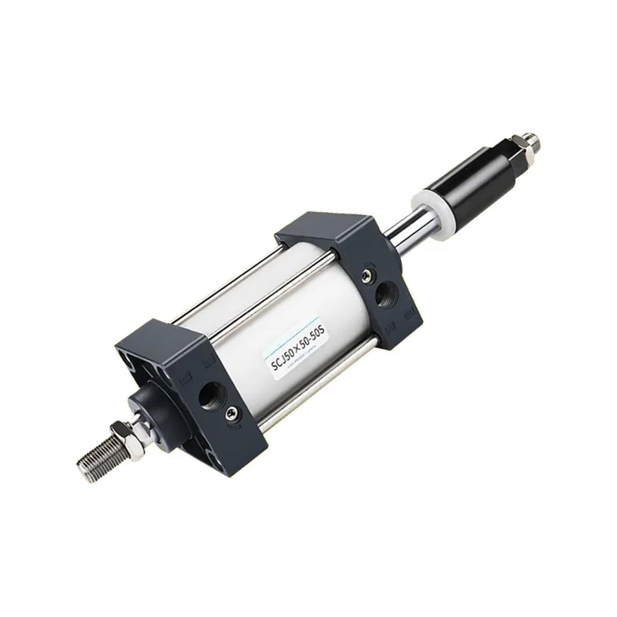 SCJ Adjustable Stroke Standard Pneumatic Cylinder 32/40/50/63/80/100/125mm Bore Big Thrust Piston 25/50/75/100/200/500mm Stroke(Stroke 25-25,Bore 80mm)