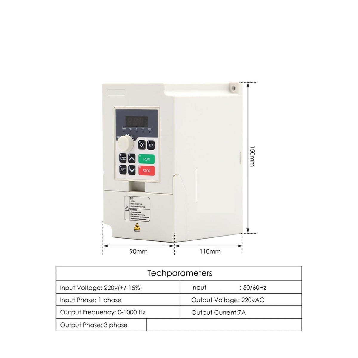 1.5kw ER16 Water Cooled Spindle kit 80x220mm 4 pcs Bearings 0.01mm Accuracy & 1.5kw Drive & Holder & 75w Pump(QL-VFD,110V)