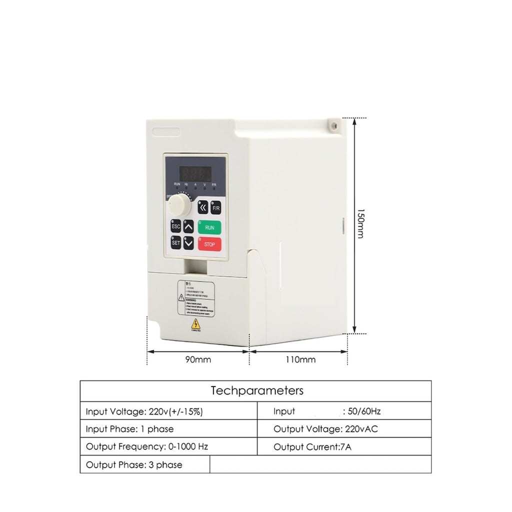1.5kw ER16 Water Cooled Spindle kit 80x220mm 4 pcs Bearings 0.01mm Accuracy & 1.5kw Drive & Holder & 75w Pump(QL-VFD,220v)