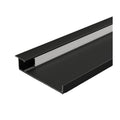 H40/60/80mm Flooring Backlight LED Skirting Board Recessed Aluminum Profile