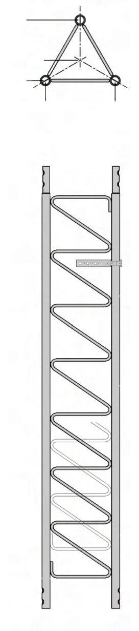 ROHN 30' Self Supporting Industrial-Steel-Tower Light Tower, Galvanized Finish, No Ice