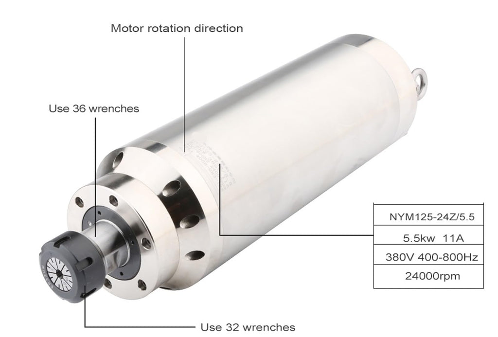2.2kw ATC ISO20 Automatic Tool Change 2.2kw Machine Water Cooling GDL80-20-24Z/2.2 ATC Motor