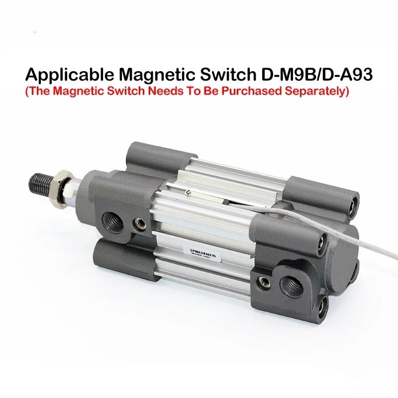 CP96SDB CP96SDB32 CP96SDB40 CP96SDB50 Series Standard Pneumatic Cylinder Bore 32mm/40mm/50mm/63mm/80mm/100mm Stroke 25-350mm Air Piston Double Acting(Stroke 150mm,Bore 40mm)