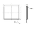 Machine Vision LED Surface Light Source Slot Mount Uniform