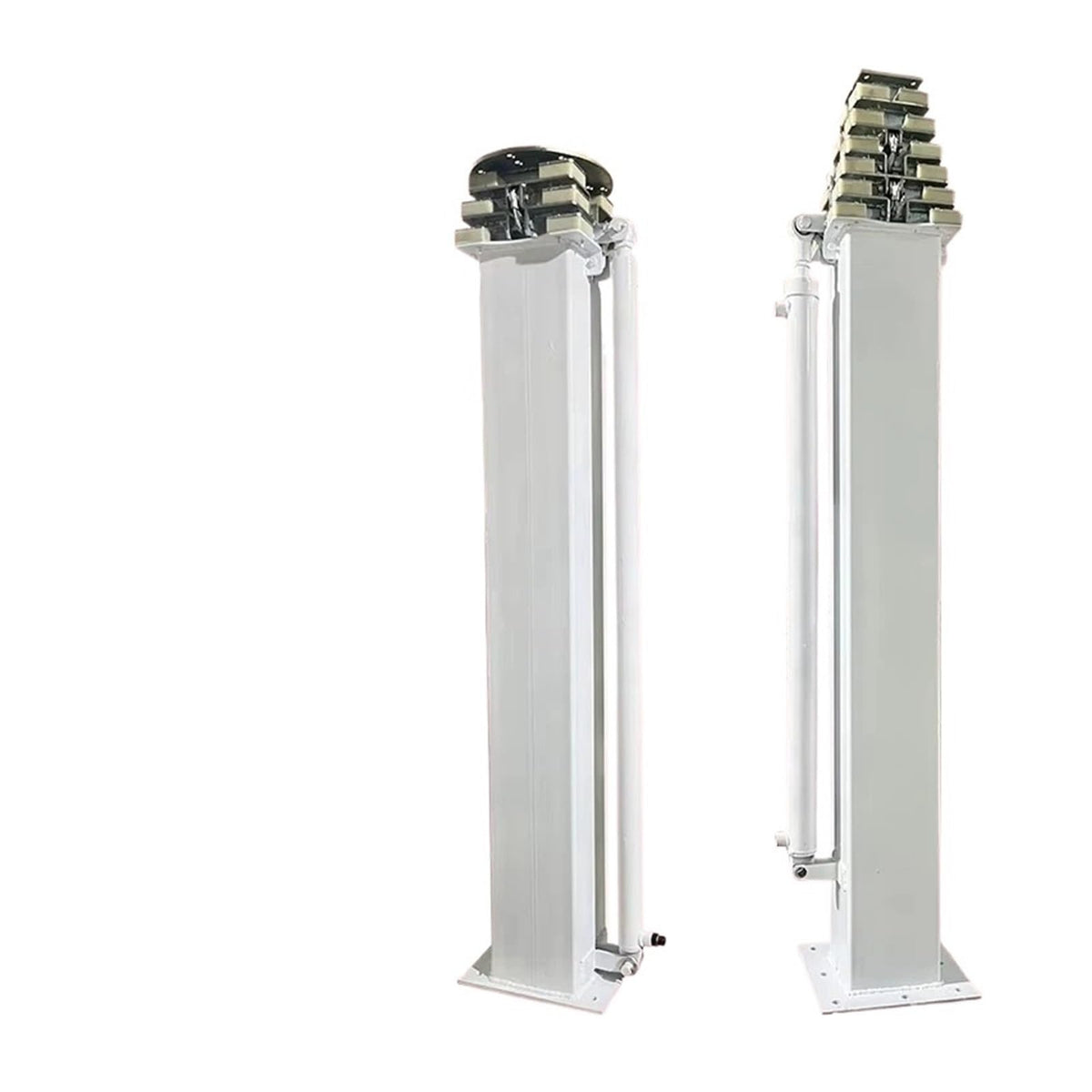 7M 8M 9m Steel Hydraulic 100kg Max Payload Lifting Telescopic Mast Rod Light Tower Stage Truss