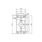 Cylinder Three-axis Three-Guide Cylinder Guide Bracket Pneumatic Guide Post SC32 40 50 63-50 75 100 200 300 400 500(SC40)