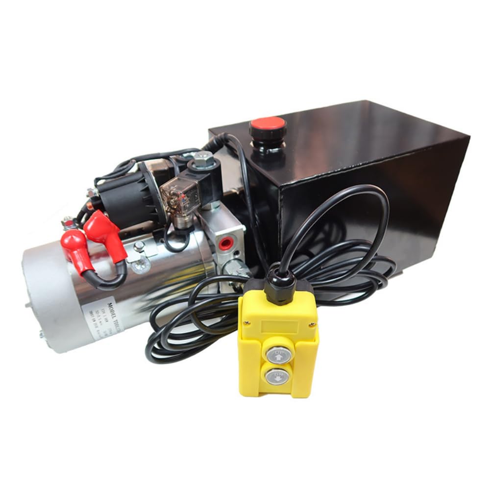 Hydraulic Pump 4/10/20 Quart Hydraulic Power Unit Trailer Pump 12V Hydraulic Pump