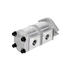 Hydraulic Duplex Gear Pump HGP-33A, 6-30ml/r Straight 15.875mm Keyed Shaft, 1.03 CID Aluminum Hydraulic Oil Gear Pump(HGP-33A-F25-25R)