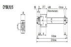 CY1B25*1-100 Rodless Pneumatic Cylinder Stainless Steel Cylinder CY1B/CY3B