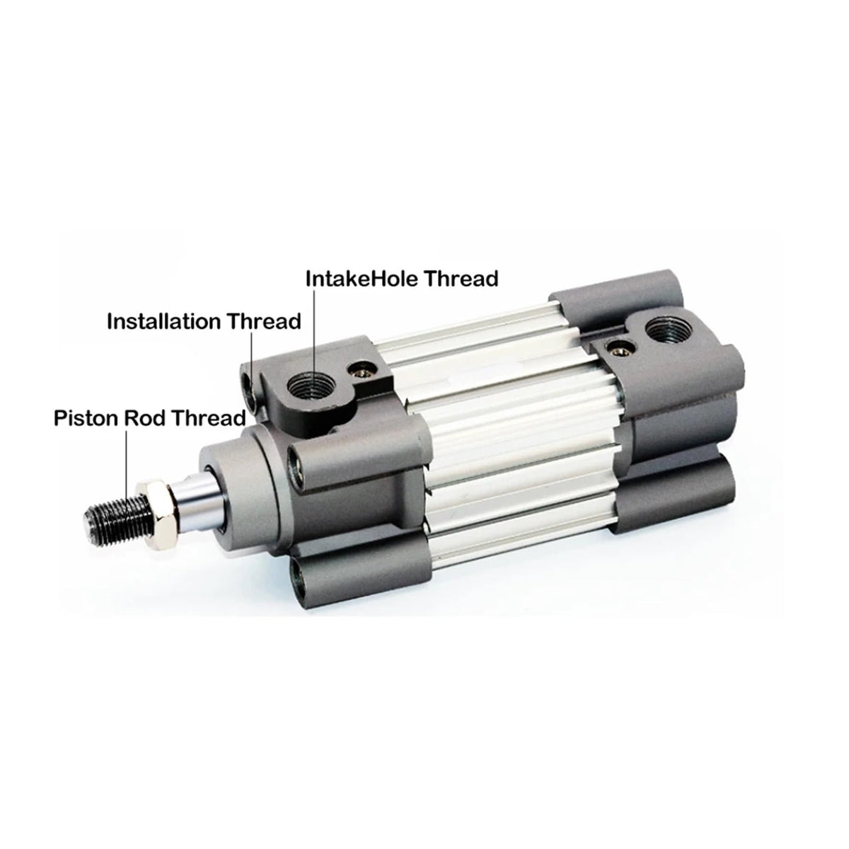 CP96SDB Series Standard Air Cylinder Pneumatic Cylinder Bore 32mm/40mm/50mm/63mm/80mm/100mm, Stroke 25-350mm(Stroke 350mm,Bore 80mm)