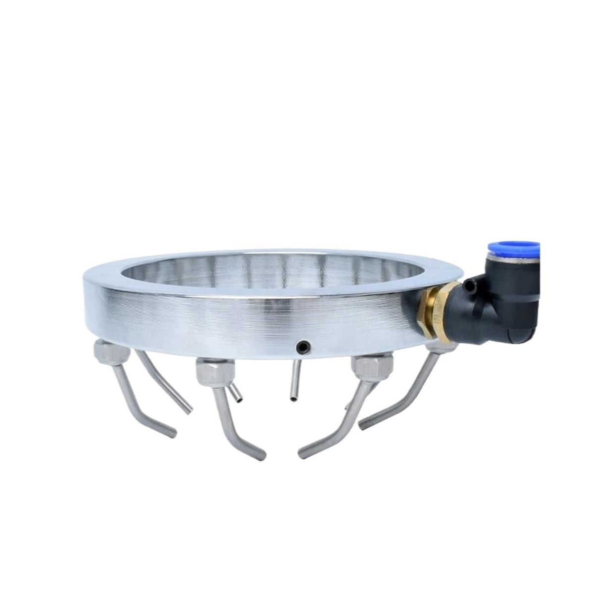 Spindle Cooling Ring Metal Stone Tool Cooling Device for Diameter Spindle Hose Water Spray Ring(Chocolate)