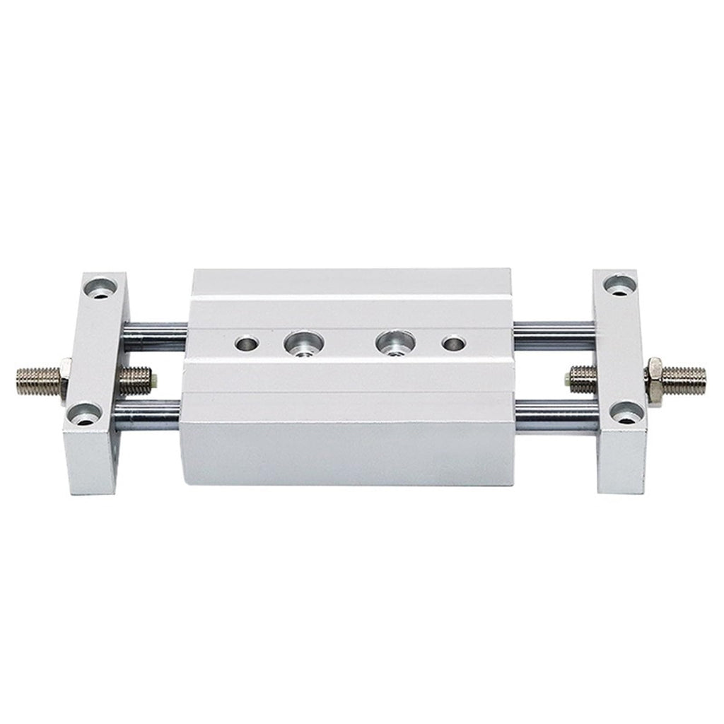 1pcs Small Pneumatic Cylinder Adjustable Stroke Sliding Table Double Shaft Double Rod STMB10/16/20/25-50/100/150(Bore 10mm,Stroke 200mm)