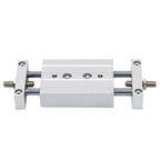1pcs Small Pneumatic Cylinder Adjustable Stroke Sliding Table Double Shaft Double Rod STMB10/16/20/25-50/100/150(Bore 10mm,Stroke 200mm)