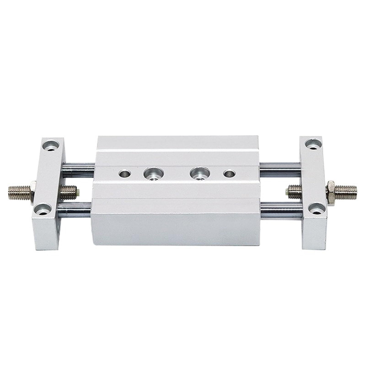 1pcs Small Pneumatic Cylinder Adjustable Stroke Sliding Table Double Shaft Double Rod STMB10/16/20/25-50/100/150(Bore 10mm,Stroke 200mm)
