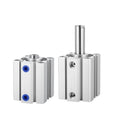 SDA Compact Cylinder SDA32 SDA40 SDA50 SDA63 SDA80 Stroke 10/20/30/40 Double Acting Pneumatic Piston Cylinder(Stroke 80mm,Bore 63mm)