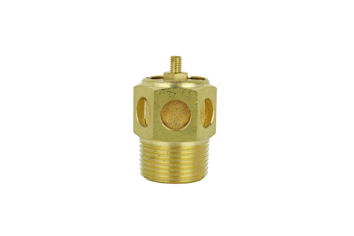 Milton Speed Control Exhaust Muffler, 1/2” MNPT - 40 Micron Sintered Bronze Silencer/Diffuse Air & Noise Reducer - Box of 10