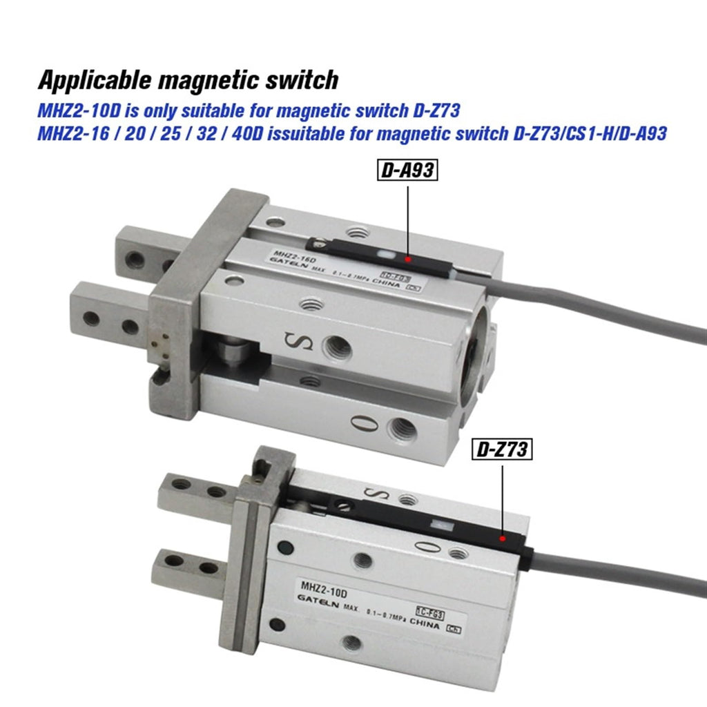 MHZ2 Air Pneumatic Parallel Gripper Flat Type Fingers MHZ2-6D3 10D3 16D3 20D3 25D3 32D3 MHZ2-40D3(MHZ2-40D3)