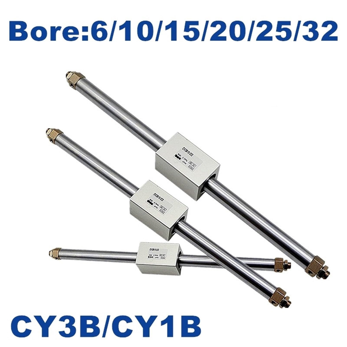 CY3B CY1B Magnetically Coupled Rodless Cylinder Pneumatic CY3B6 CY3B10 CY3B15 CY3B20 CY3B25 CY3B32 50 100 150 200 250 300(CY3B25)