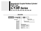 Magnetically Coupled Rodless Cylinder bore 20mm high Pressure Aluminum Alloy Pneumatic air Cylinder CY3B20-100/1500(CY3B20-200)