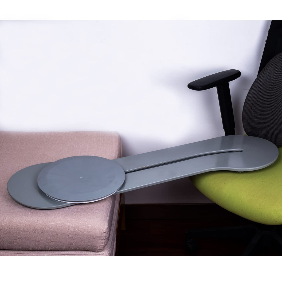 Transfer Board with 360° Rotating Disk for Assisted Wheelchair Transfers, 400 lb Capacity