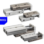 1PCS Double Rod Guide Rail Slide Pneumatic Cylinder MXS12-100 MXQ16 MXS12L MXQ16L bore 12 16mm Stroke 10-125mm Slide Cylinder(MXS12L)