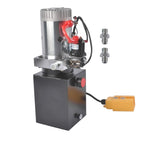 4 Quart Single Acting Hydraulic Pump DC 12V for Dump Trailer Power Lift 2.1HP 3200 PSI Mixizap