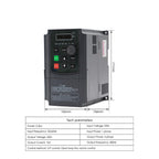 2.2kw ER20 Water Cooled Spindle Kit Water Cooling Spindle & 2.2kw VFD & 80mm Spindle Bracket & 75w Water Pump(GP,Steel Ball Bearing)