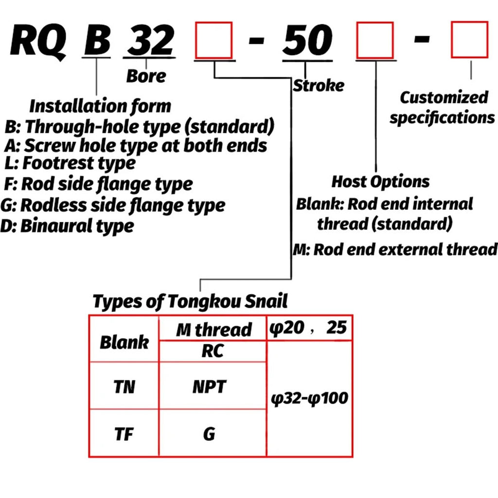 Buffering Thin air Cushion Cylinder RDQB20-15 RDQB25-20 RDQB32-25 RDQB40-30 RDQB50-40 RDQB63-50 RDQB80-75 RDQB100-100(Stroke 75mm)