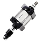 SCJ32 40 50 63 80 100 125mm Bore Adjustable Stroke Aluminum Alloy Double Acting Piston Tools Pneumatic Cylinder(Bore 40mm)