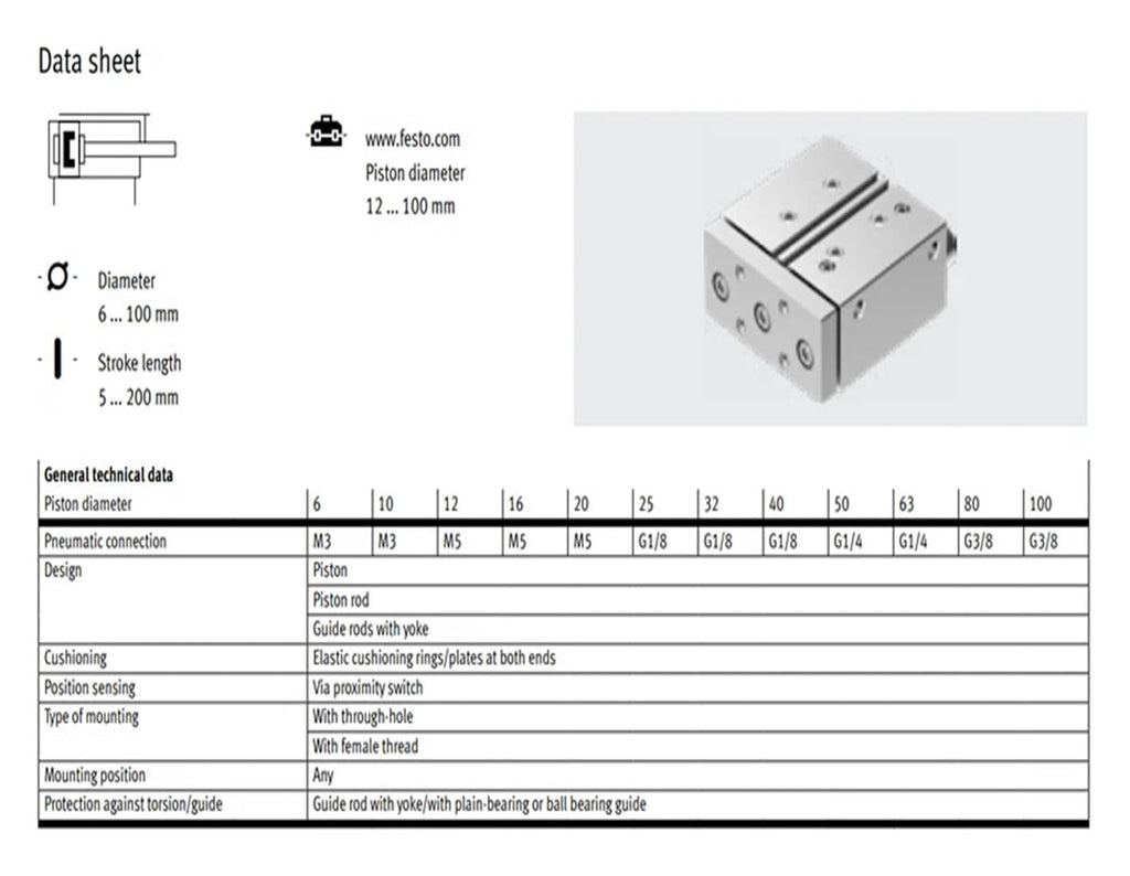 Guided Drive DFM Series Pneumatic Cylinder DFM-12-10-P-A-GF DFM-16-50-P-A-GF DFM-20-20-P-A-GF DFM-12-25-P-A-GF(DFM-16-20-P-A-GF)