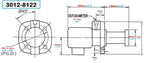 Vertex 3012-8122 1/8 HP Deep Under Water Coolant Pump, 110V/1 Phase