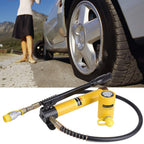 Yinhing 10T Short Hydraulic Manual Pump Set Duty Steel Lifting Tool for Car Repairs Easy to Use Portable Design with User Manual