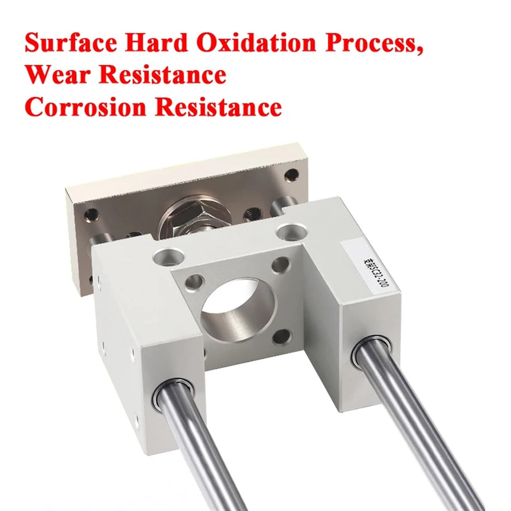 Standard Pneumatic Cylinder Linear Guide Rail for SC SU DNC Piston SC32 SC40 SC50 Guiding Support Bracket Mounting Accessories(Stroke 50mm,SC32)