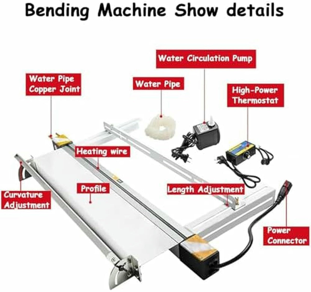 Acrylic Folding Machine and Water Pump Cooling - Acrylic PVC for Decorative Technology, 30cm ~/