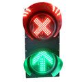 LED Traffic Indicator Light, Traffic Light, Teaching Lamp for Wall, 2-Lights Block Signal Red/Green Stop Light, Ideal Accessory for Road ty Awareness (Color : 200mm-12v)(200m 110v)