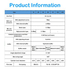 MSQB10A MSQB20A MSQB30R MSQB50R Rotary Pneumatic Cylinder MSQB50A Adjustable 0-190 Degrees 1Pcs(MSQB-50A)