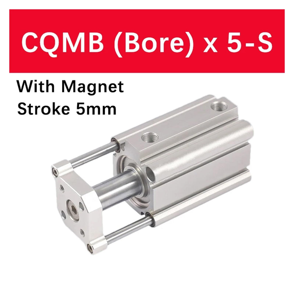 CQMB80 CQMB100 Guide Rod Compact Air Pneumatic Cylinder CQMB100-5 CQMB20-10 CQM80-15 25-25 25-20 25-30(Stroke 5mm -S,CQMB80 (Bore 80mm))