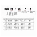 DSNU Stainless Steel Double Acting Mini Pneumatic DSNU12 40X25*50X75X80X100-P-A Air Cylinder(Stroke 225mm)