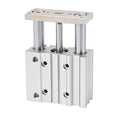 Bore 25mm Stroke 20-200mm MGPL25 Compact Guide Cylinder Thin Three axis air Pneumatic Cylinder with Guide Rod(200mm Stroke,MGPL25)