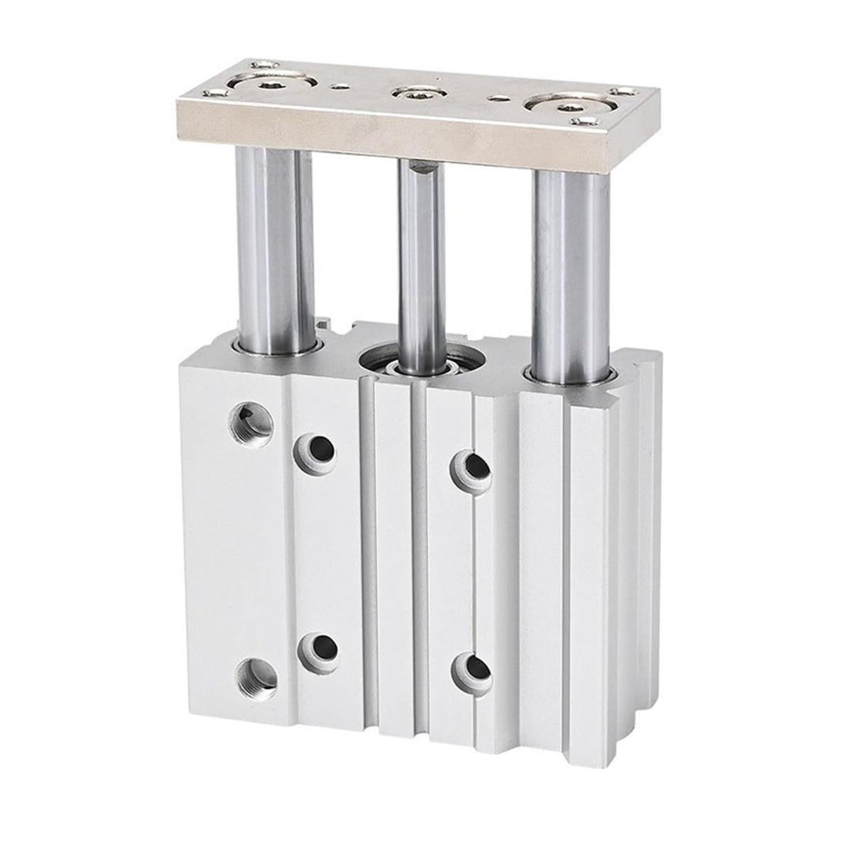 Bore 25mm Stroke 20-200mm MGPL25 Compact Guide Cylinder Thin Three axis air Pneumatic Cylinder with Guide Rod(200mm Stroke,MGPL25)