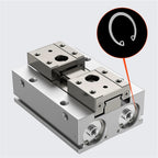 Low Profile Pneumatic Cylinder Air Parallel Gripper Force Cylinder MHF2 8D MHF2 10D MHF2 12D MHF2 16D MHF2 20D Pneumatic Gripper(MHF2-20D2)