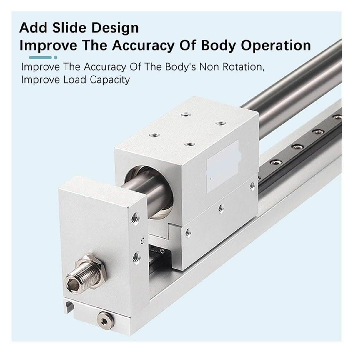 RMH10 Bore 10mm, RMH16 Bore 16mm Magnetic Coupling Rodless Cylinder Good Phone Clamp Cylinder Pneumatic Finger(Stroke 150mm Magnet,RMH10 Bore 10mm)