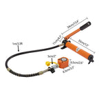 High Capacity Hydraulic Hand Pump Kit for Industrial Use - Heavy-Duty, Portable, Efficient Hydraulic System for Machinery, Equipment, and Tool Operation,10t Hydraulic Jack+Cp180