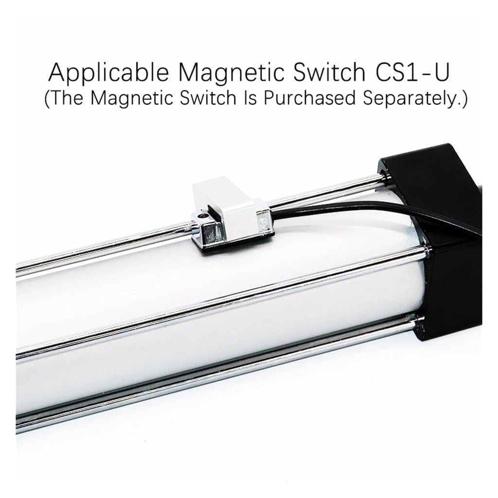 SC40/50/63/80/100/125/mm Bore Double Acting Standard Air Pneumatic Cylinder 1100/1200/1300/1400/1500/1600/2000mm Long Stroke(Stroke 1200mm,BORE 80mm)