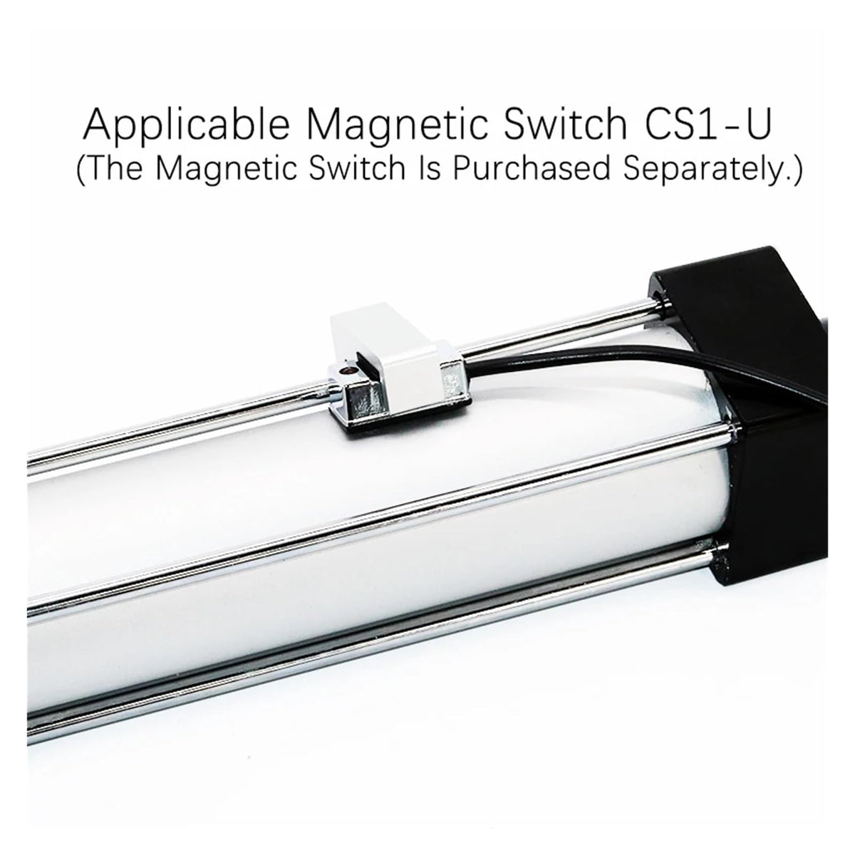 SC40/50/63/80/100/125/mm Bore Double Acting Standard Air Pneumatic Cylinder 1100/1200/1300/1400/1500/1600/2000mm Long Stroke(Stroke 1200mm,BORE 80mm)
