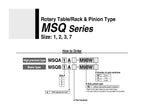 MSQB1A MSQB2A MSQB3A MSQB7A Pneumatic Rotary Cylinder Double Acting air Table Actuator MSQA1A MSQA2A MSQA3A MSQA7A(MSQB2A)