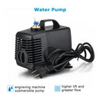 2.2kw Spindle Water Cooled Kit ER20 Milling Spindle Motor.2KW VFD 80 Clamp Water Pump 13pcs ER20 1m Cable for Router(Gold,220V)