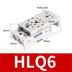 HLQ Compact Pneumatic High-Precision Slide Table Cylinder Ball Bearing(HLQ6,50S)