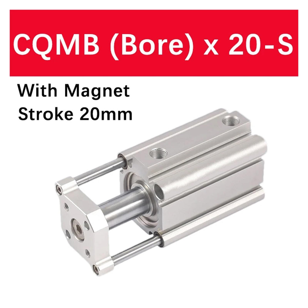 CQMB80 CQMB100 Guide Rod Compact Air Pneumatic Cylinder CQMB100-5 CQMB20-10 CQM80-15 25-25 25-20 25-30(Stroke 20mm -S,CQMB80 (Bore 80mm))