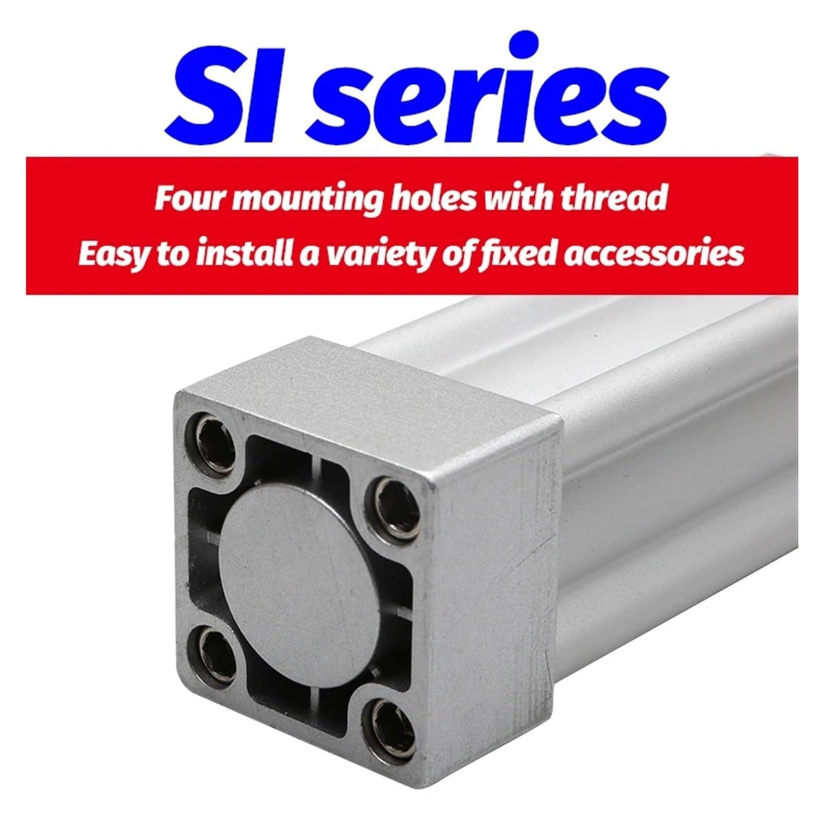 SI32 SI40X75S SI50X100-S Series Bore 32 40 50mm Stroke 25-300 Air Cylinders Double Acting Single Rod Pneumatic Cylinder SI32X175(X250S,SI50)
